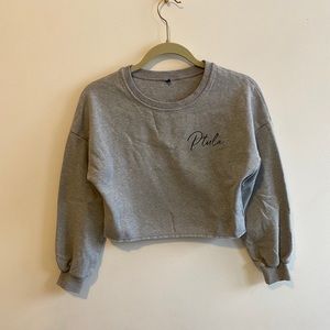 P’tula Grey Cropped Sweatshirt size XS